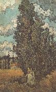 Cypresses and Two Women (nn04)